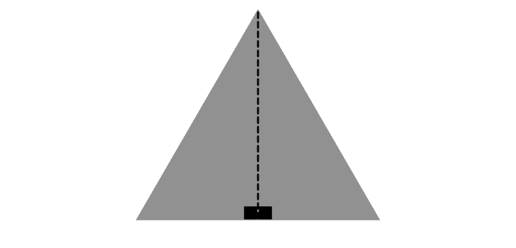 Two large right triangles 